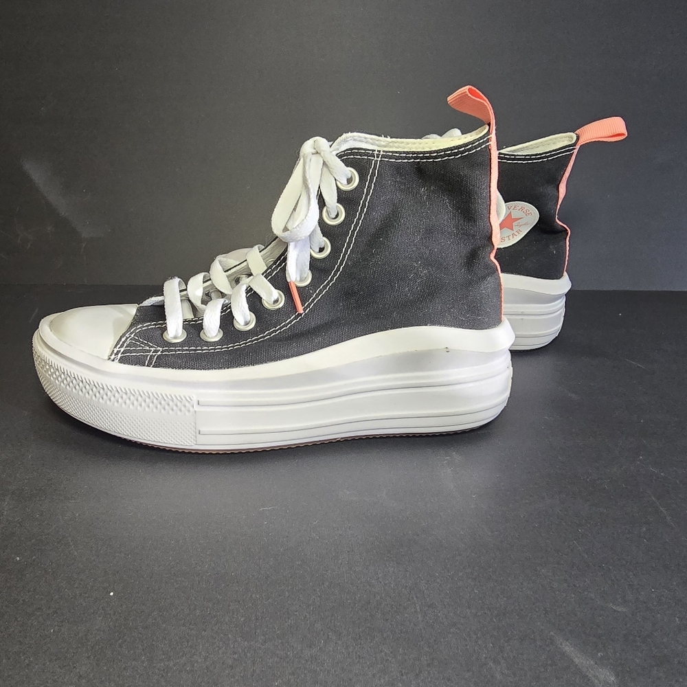Chuck Taylor All Star Move Platform Canvas, Black, Pink salt, white. - Picture 5 of 16